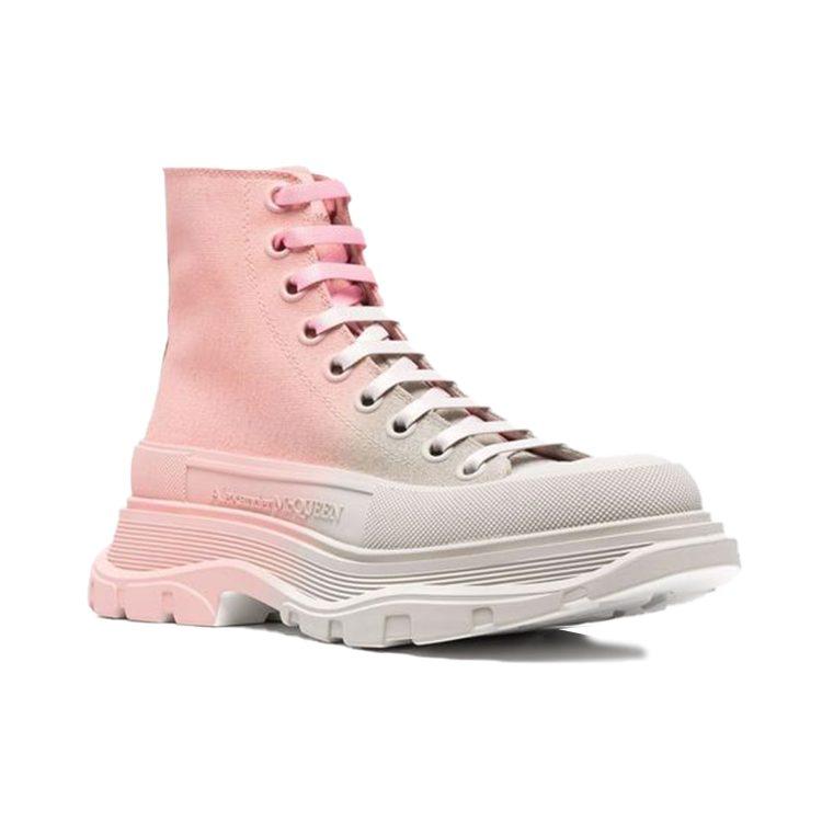 Alexander Mcqueen Кроссовки на высокой подошве 'Двухцветные розовые' Женские 685697W4MVS1807