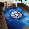 Custom Name Blue Jays Logo  Rug, Office Rug, Chair Rug, Carpet for Living Rooms, Doormat Game Rug Home Decor Christmas Gifts