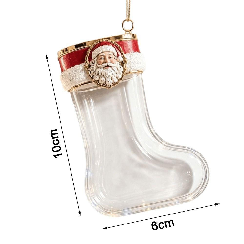 Clear Transparent Acrylic Hanging Ornament Christmas Tree Ornament For Home Decor