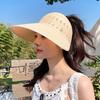 Шляпа для гольфа, женская шляпа, летняя, тонкая, солнцезащитная, козырек, пустой цилиндр, пляжная, дорожная, шляпа с хвостиком