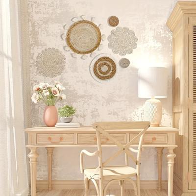 Ковры ручной работы из джута Homespice Circa Круглый, Двусторонний круглый ковер в стиле фермерского дома, Универсальный и прочный декор для вашего пространства