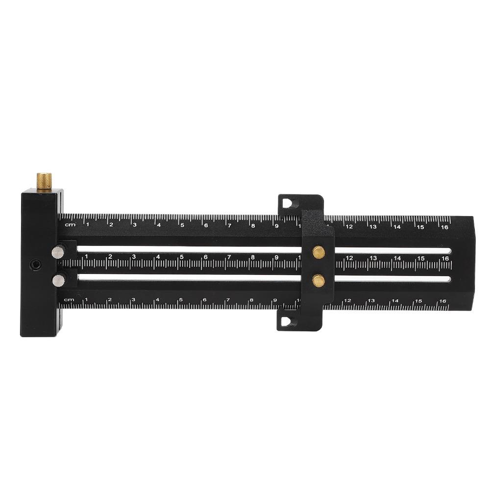 16cm Length T Square Ruler Double Needle Woodworking Scriber Measurement Tool For Carpenter