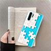 Autism Support Puzzle Phone Case For Huawei P50 Pro P10 P20 P30 P40 Lite Cover Mate 40 30 20 10 Lite Capa Shell
