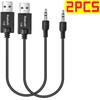 1/2 шт. USB Bluetooth-приемник 3,5 мм встроенный Bluetooth аудиоадаптер Автомобильный 4.2 Bluetooth-приемник Аудио для автомобильного динамика усилителя
