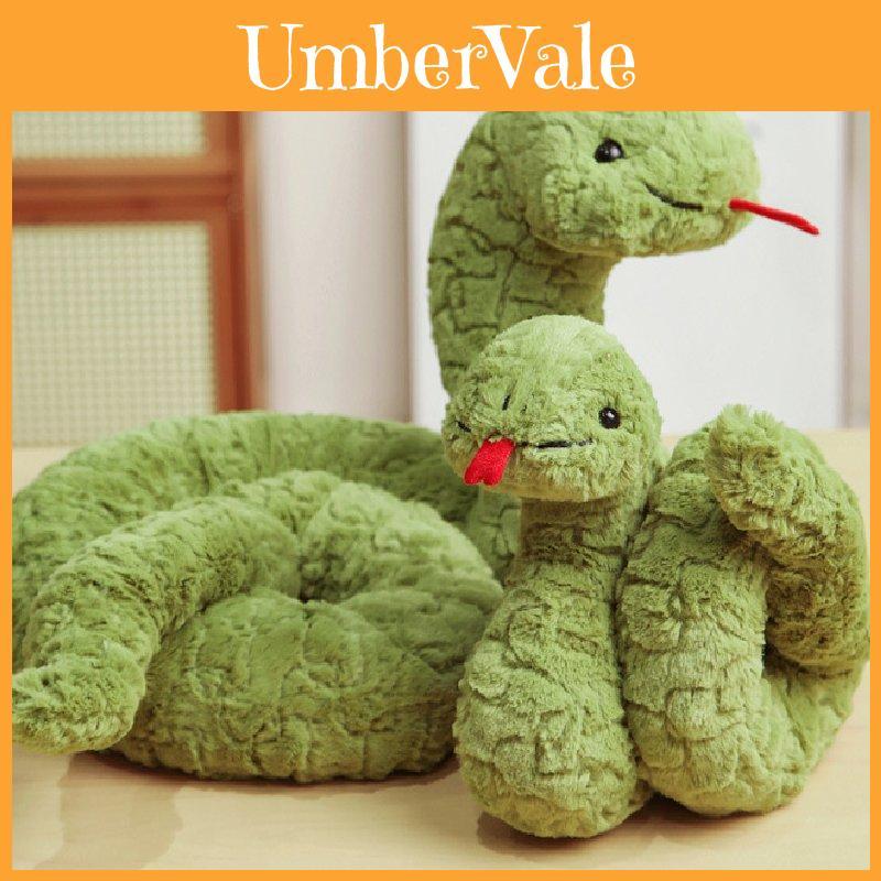 Luxuriously Soft Stevie Snake Green Plush Stuffed Animal For All Ages