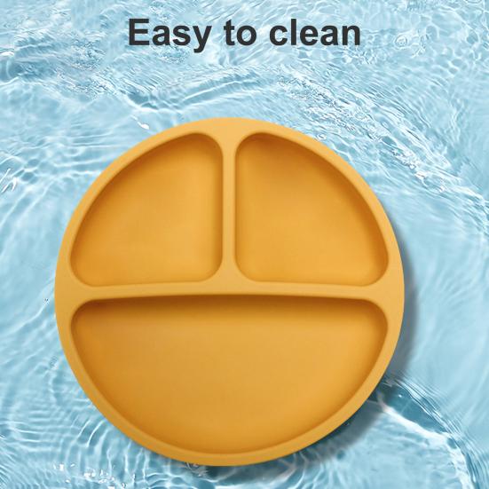 Детские столовые приборы Yousheng, сетчатые перегородки, пищевые мягкие, термостойкие, силиконовые, на присоске, детские столовые приборы, миска, обеденные аксессуары