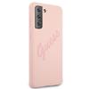 Etui do Samsung Galaxy S21 Plus Guess Hardcase Script Vintage Różowe