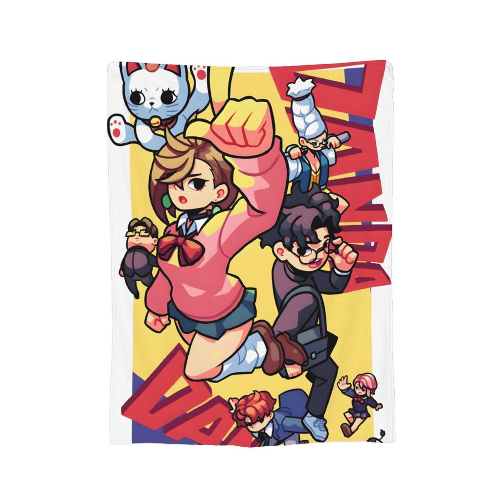 Dandadan Anime Blankets Flannel Spring/Autumn Multifunction Lightweight Thin Throw Blankets for Bed Car Quilt