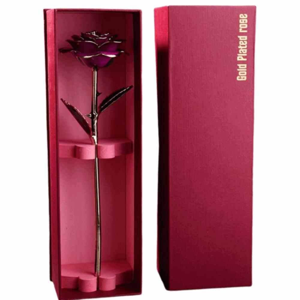 2pcs Long Stem Long Stem Rose Multi-color Option Gold Plated Rose Flower Romantic Occasion