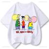 Футболка Ed Edd Eddy Телешоу Новинка Мультяшная Kawaii Милая Повседневная Смешная С Комическим Принтом Одежда Y2k Графические Футболки Хлопок Унисекс Топ