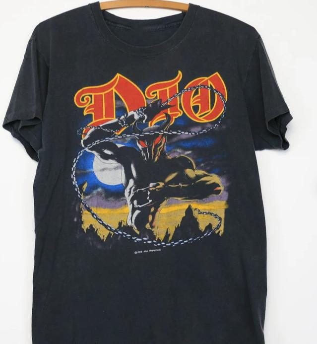 1984 Dio Last in Line World Tour T- Shirt,, T-shirt Halloween day