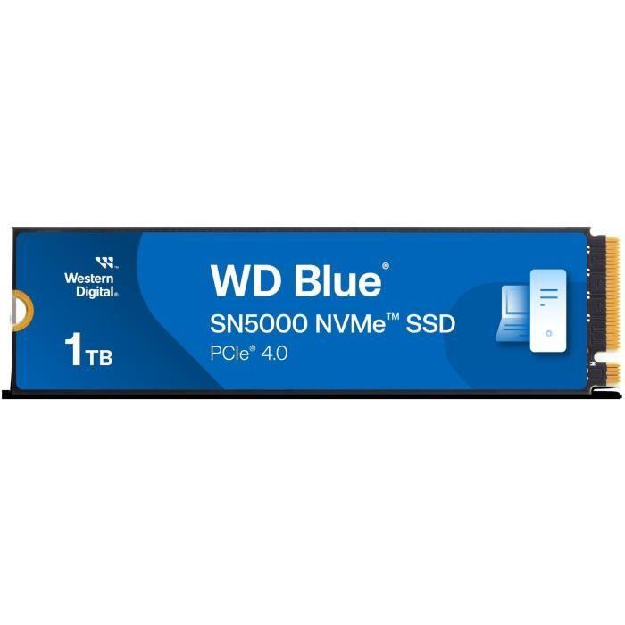 WESTERN DIGITAL - WDS100T4B0E - Disque dur SSD Interne - 1 To - WD Blue® - SN5000 - NVMe