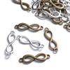 100 шт. антикварные металлические бусины бесконечной формы 8 бусины-разделители для знака навсегда для изготовления ювелирных изделий, аксессуары для браслетов и ожерелья