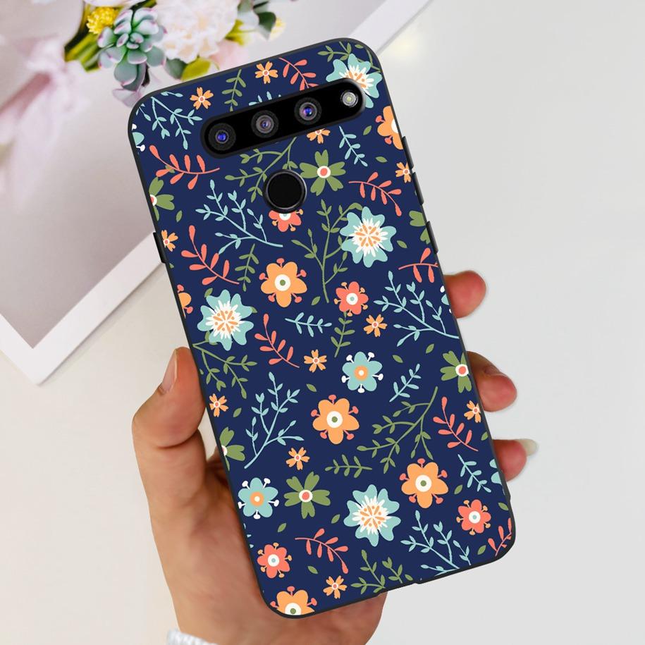 Чехол для LG V50 ThinQ 5G LM-V500EM, чехол для телефона, модный, с цветами и бабочками, из мягкого силикона, задняя крышка для LG V40 V50s Thinq 5G, бампер