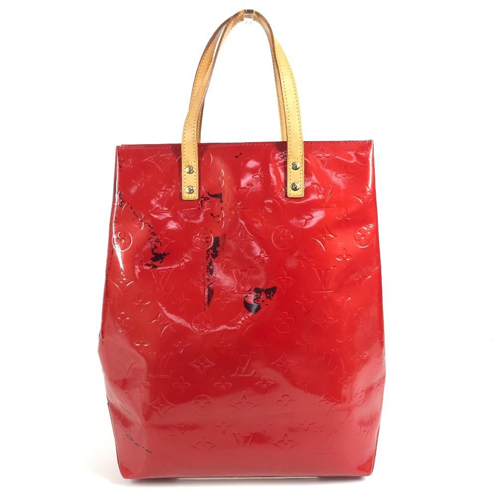Louis Vuitton M91086 MonogramVernis Lead MM Vertical Tote Bag Shoulder Bag