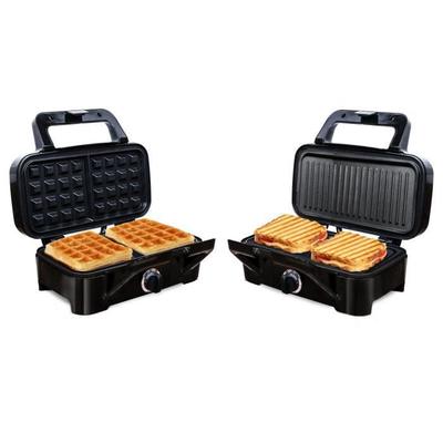 Вафельница LITTLE BALANCE - Speed'n Mixt - 2 Сменные пластины - Открытие на 180°C - 1200 Вт