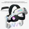 Ремешок для головы со встроенным аккумулятором 8000 мАч, RGB-подсветкой для VR-очков Meta Quest 3, Комфортный, Накладные наушники, Улучшенный звук, Elite ремешок для головы