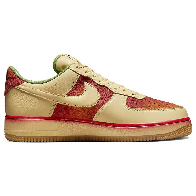 Nike Кроссовки унисекс Air Force 1 07 Chili Pepper Tan Lemon-Wash University-Red DZ4493-700