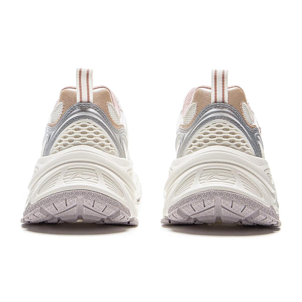 Кеды Li Ning Низкие Повседневные Женские Бело-Серебристые AGCV112-3