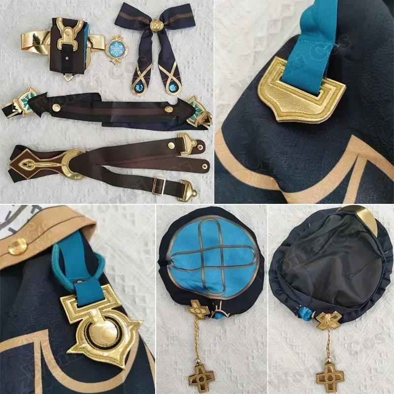 Костюм для косплея Freminet, парик, полный комплект одежды, игра Fontaine Freminet, обувь для косплея, ботинки, костюмы для вечеринок