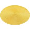 Set De Table - Zebulon - Rond 35cm - Polypropylène - Jaune - Lavable