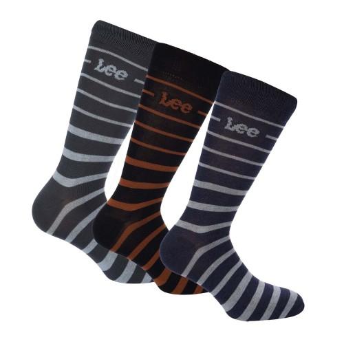 Lee Unisex Adult Logo Socks (Pack of 3)