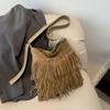 Women's Large Capacity Retro Tassel Shoulder Bag - Autumn 2023 Fashion