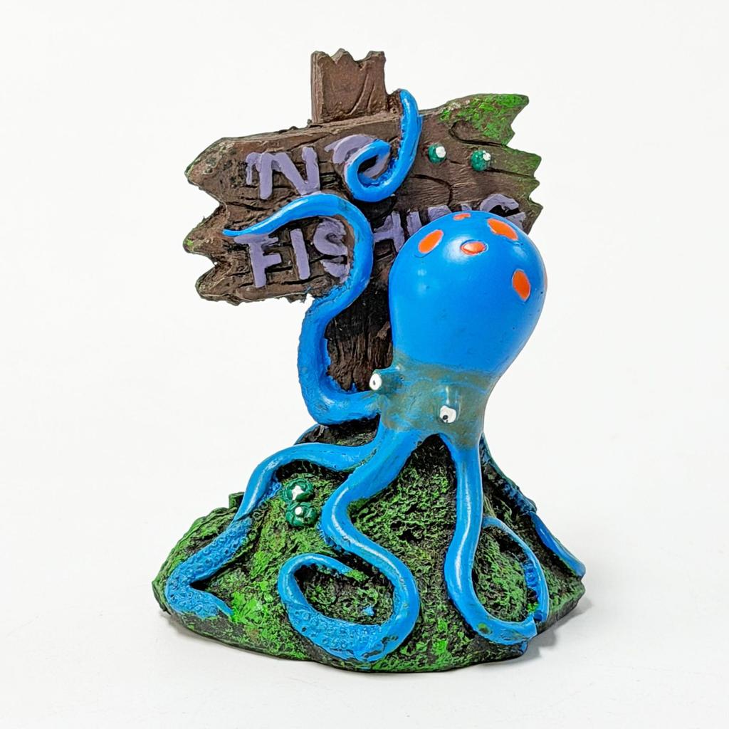 Cartoon Octopus Shaped Decoration, Creative Ornament for, Fish Pond Landscape Decor, Cute Underwater Handcrafted Miniatures