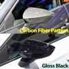 for Seat Leon Lion 5F III ST FR Cupra, Ibiza 6F V KJ1 , Arona KJ7 Rearview Mirror Cover Cap Carbon Fiber Look Gloss Black Caps
