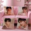 Korean L-Lee M-Min H-Ho Pillow Case Pattern Printing Pillowcase Living Room Sofa Cushion Cover Bedroom Room Decor