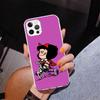 Cartoon Cute Mafalda Phone Case For iPhone 13 12 Mini 11 Pro Max XS XR X SE 7 8 Plus 5S 5 6S 6 Gift Print Cover Fundas