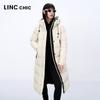 Jinyujie Women's Hooded Long Duck Down Puffer Jacket