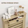 95.5H x 78Wcm Radiator Cover, with Drawer - Oak