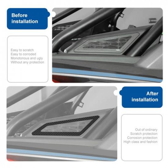 Carbon Fiber Air Vent Intake Frame Trim For Polaris RZR PRO XP Uitimate -25