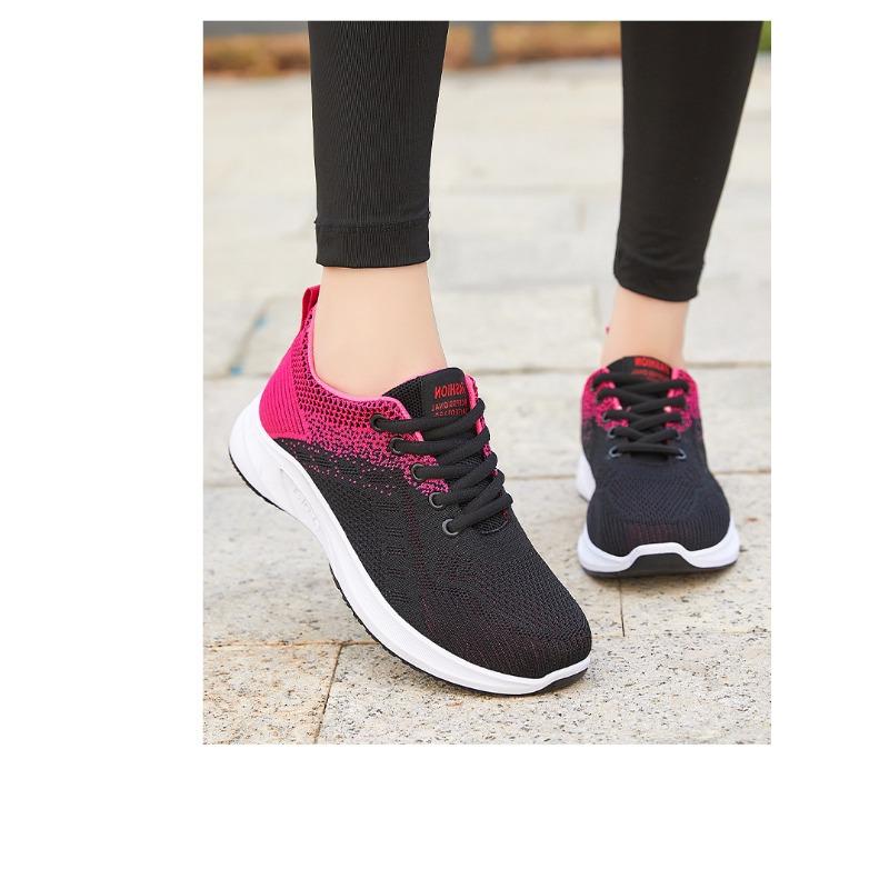 Женская обувь: повседневные кроссовки, дышащие кроссовки Flyknit, модная студенческая обувь