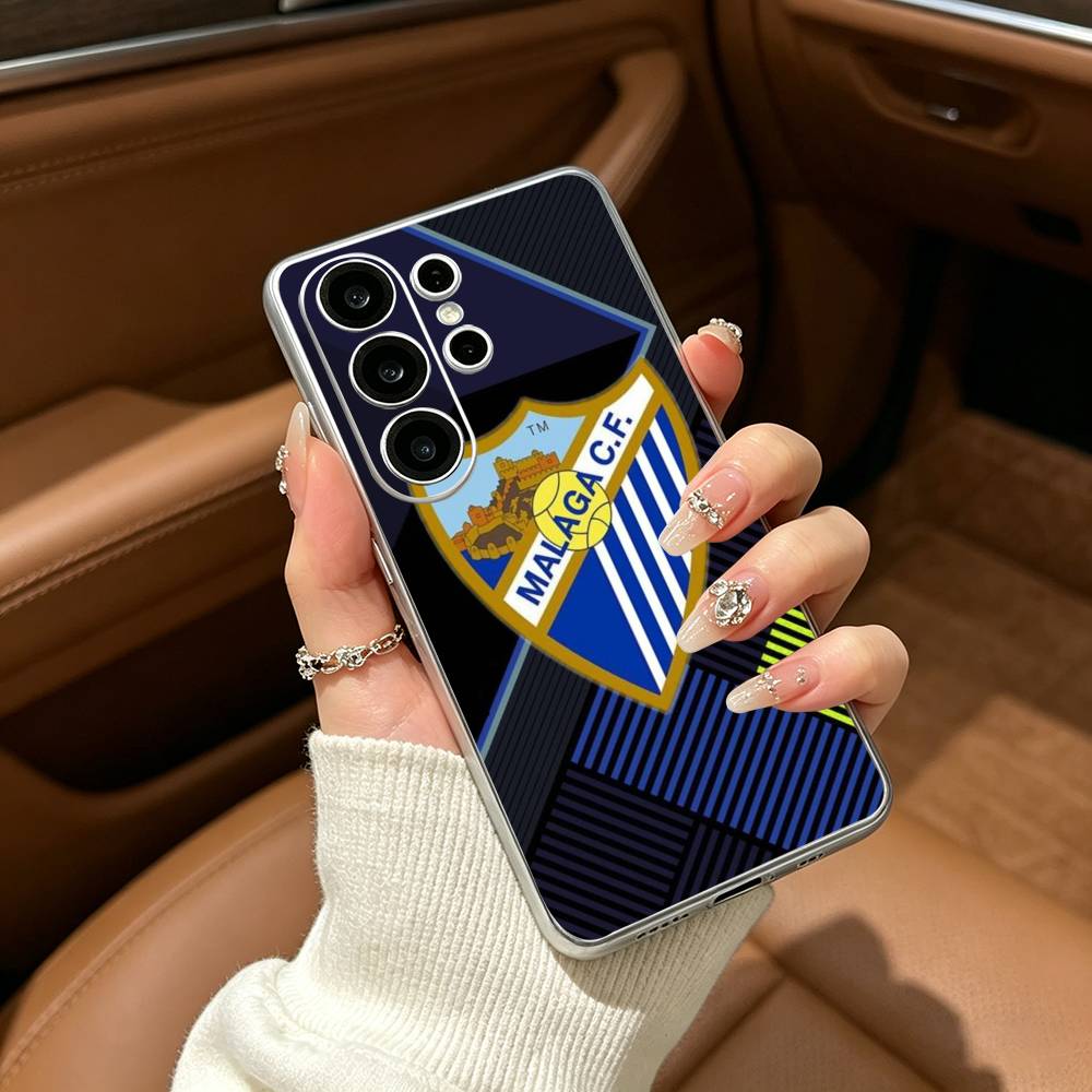 Крутой чехол для телефона M-Malaga -C-CF для Samsung S25, S24, S21, S22, S23, S30, Ultra, S20, Plus, Fe, Lite Прозрачная крышка