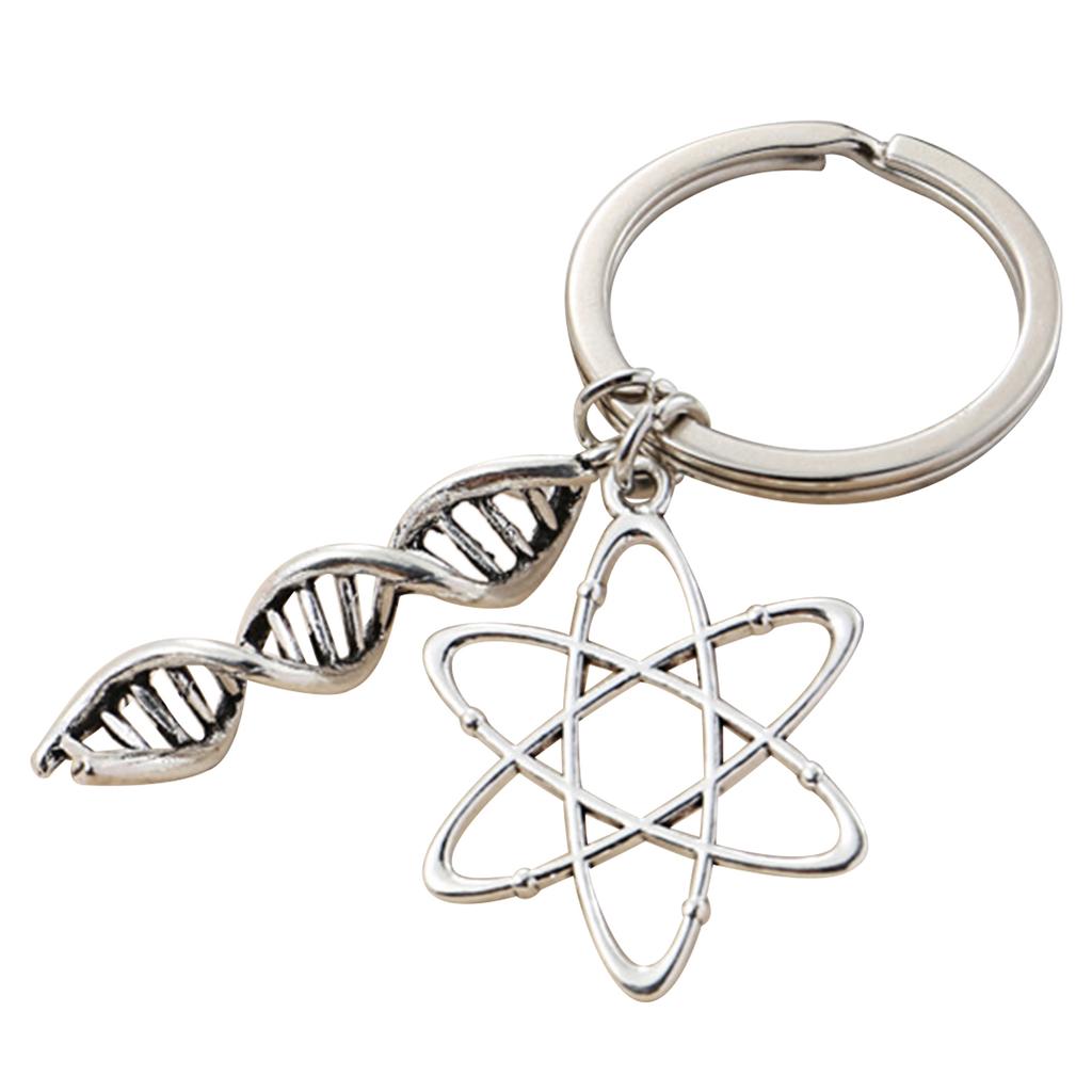 Научный брелок для ключей по биологии и химии, декоративный брелок для выпускного с ДНК-шармом, украшение для учителя, друга, студента