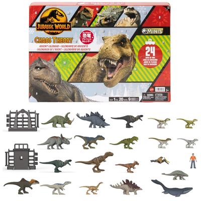 Mattel JURASSIC WORLD Survival Mission Dinosaur Advent Calendar детская фигурка игрушка динозавр от 3 лет и старше Multi JBG37