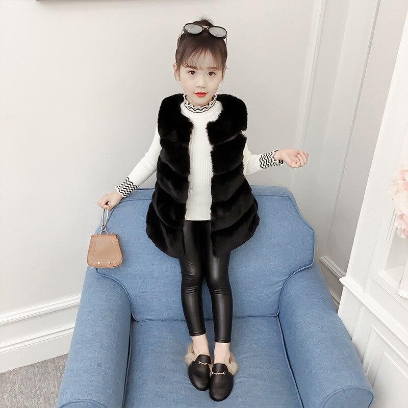 YUBAOBEI меховой жилет для девочки