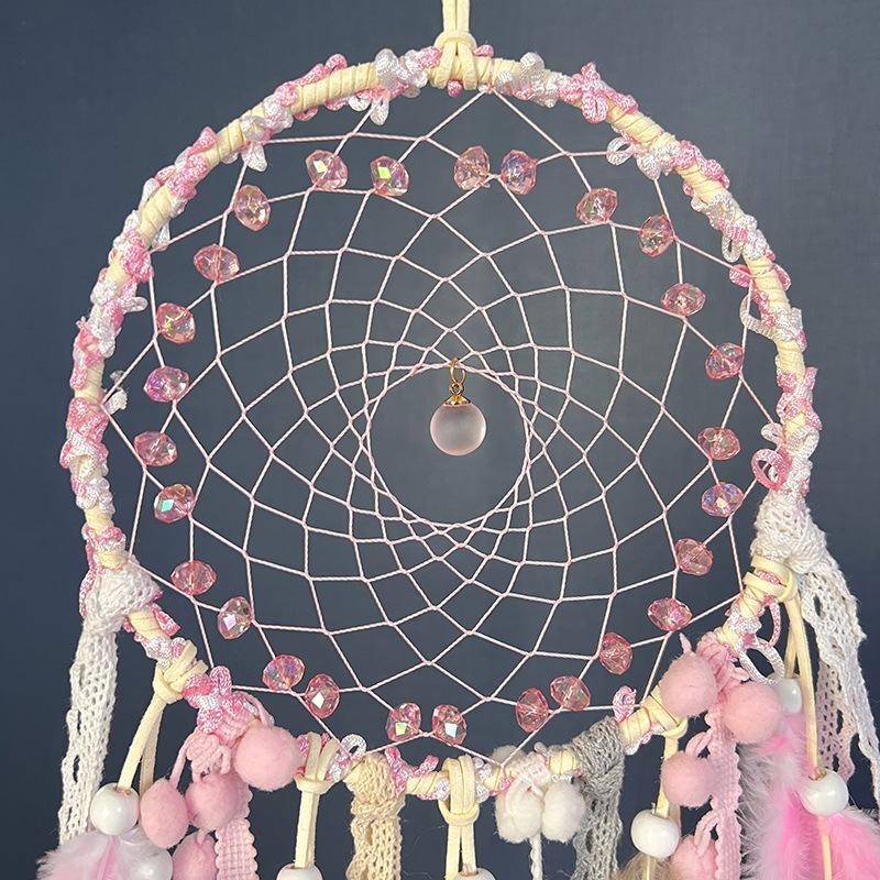 Dream Catcher Handmade Wind Chime Creative Feather Living Room Bedroom Wall Hanging Ornaments Birthday Gifts Home Decoration