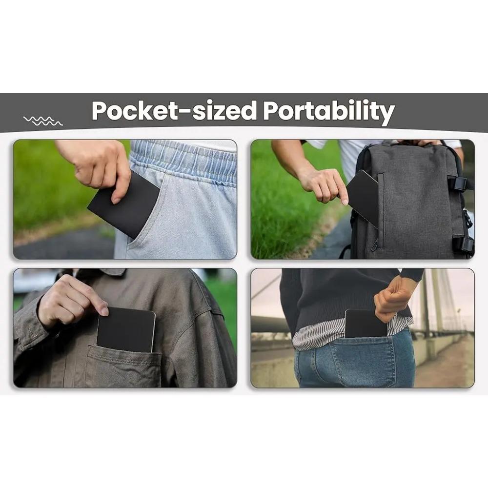 Набор карманных блокнотов из 6 штук - 3,5x5,5" блокноты-мини в мягкой обложке, 100 г/м², 60 линованных/пустых страниц для письма, путешествий и подарков (черный)