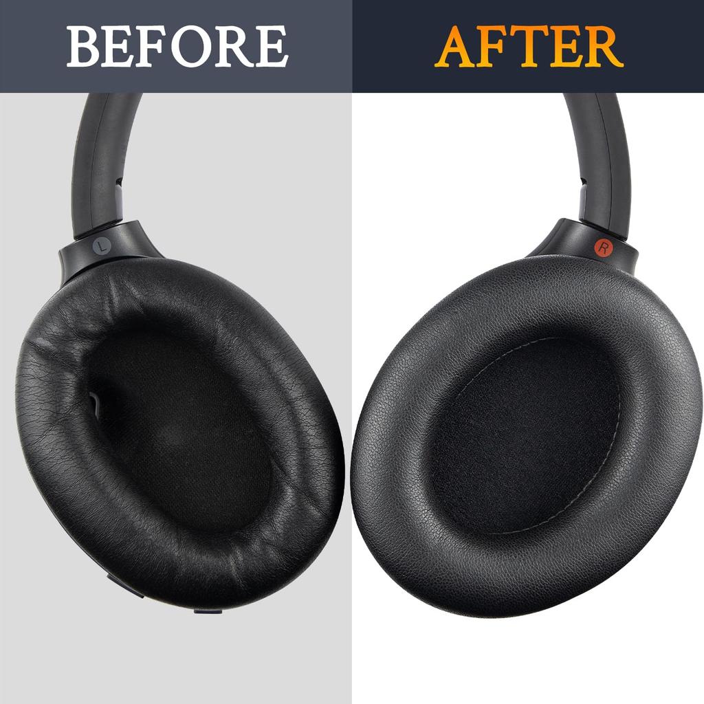 SOULWIT Ear Pads Headband Set for Sony Headset Replacement Headphone Replacement DIY Head Strap Pad Repair Parts + WH-1000XM4 (WH1000XM4) Over-Ear
