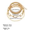 iF ME 3 шт./компл. модные толстые браслеты-цепочки для женщин, винтажные браслеты со змеиной цепочкой золотого, серебряного цвета, набор браслетов в стиле панк, ювелирные изделия