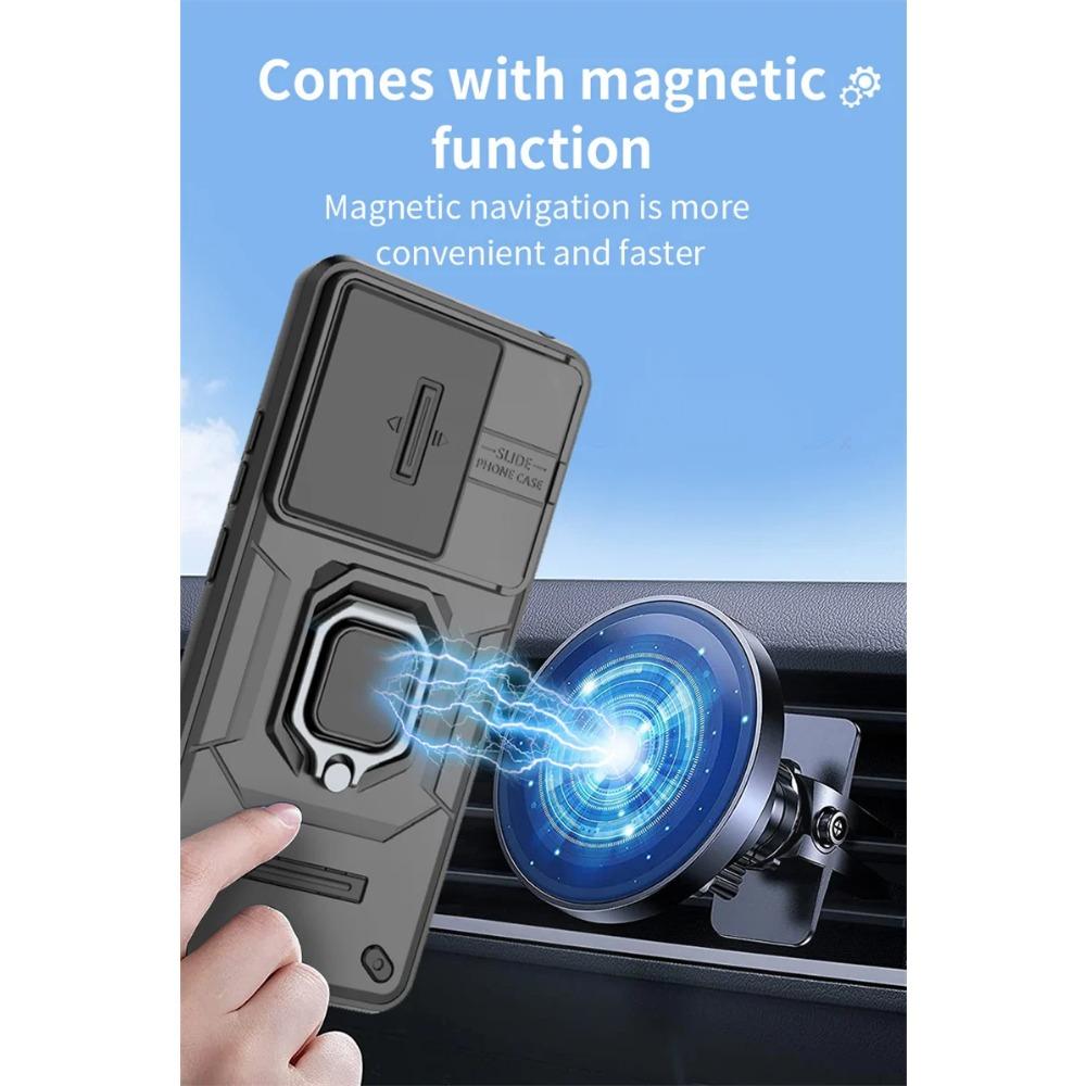 Чехол Armor для Xiaomi Poco X6 Pro 5G F6 F5 M6 Pro C65 защитный чехол кольцо магнитный держатель бизнес полная защита чехол