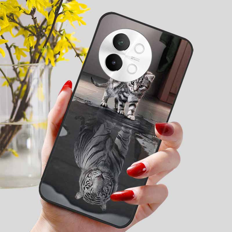 Чехол для Vivo V40 Lite 5G Модный Мягкий Силикон Милый Чехол для Телефона для Vivo V 40 Lite V40Lite 5G Защитная Задняя Крышка ТПУ Чехлы