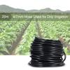 50m Watering Tubing Pipe 4/7mm Drip Irrigation System for Home Garden Plants Flowers Water Supply KTY