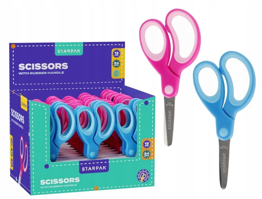 Ergonomic Rounded Children's School Scissors