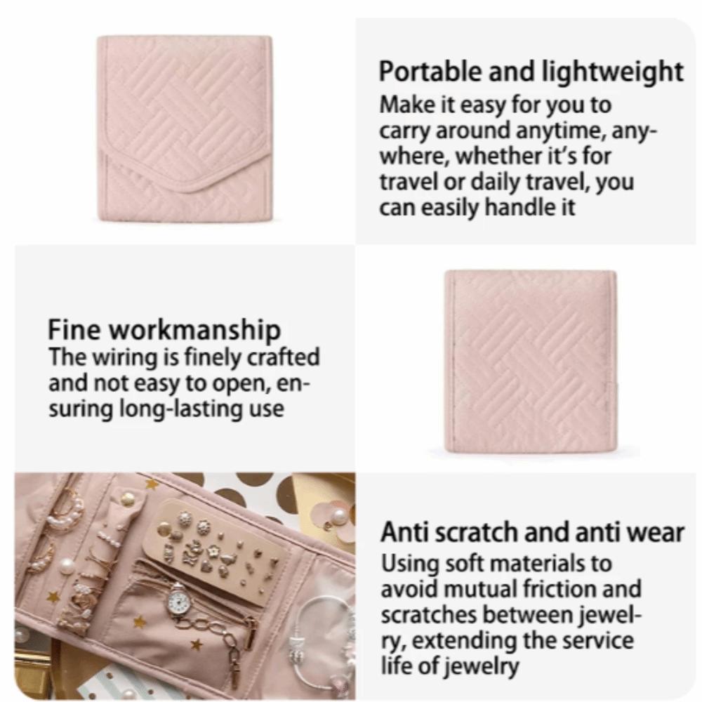 Foldable Portable Travel Jewelry Bag Necklace Journey Storage Bags  Jewelry Packing