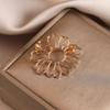 Alloy Flower Anti-glare Brooch, A High-end, Niche Women's Light Luxury Brooch