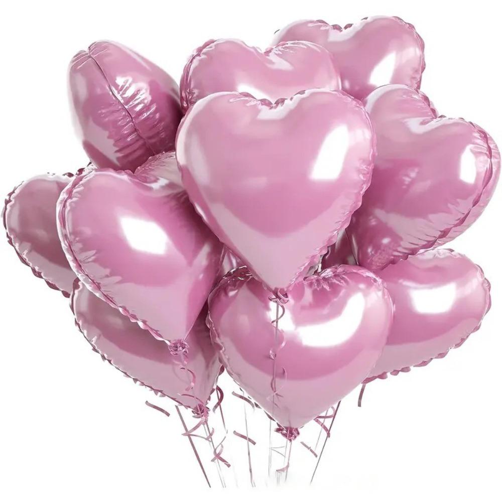 5 Pcs Heart Shape Foil Balloons DIY Air Balls New Wedding Decoration Birthday Party